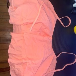 Bright pink bikini top